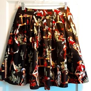 Cowgirl  Pinup PUG Skirt